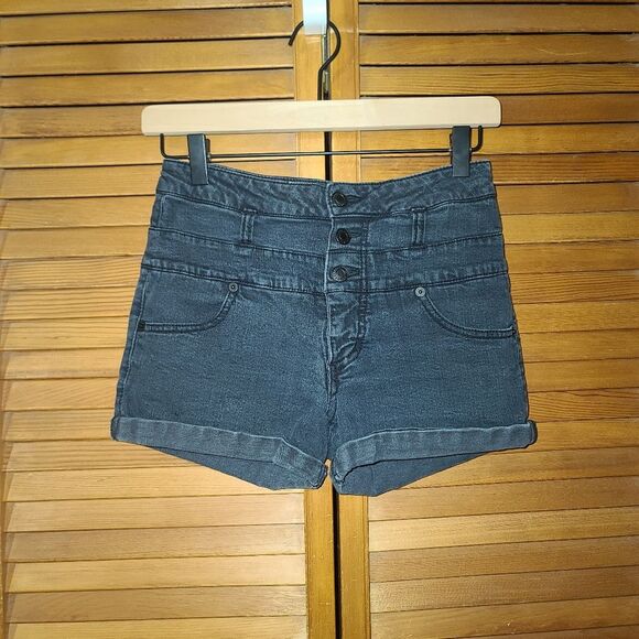 Mossimo Supply Co High Rise Shorty Jean Shorts Size 7 - Picture 6 of 6